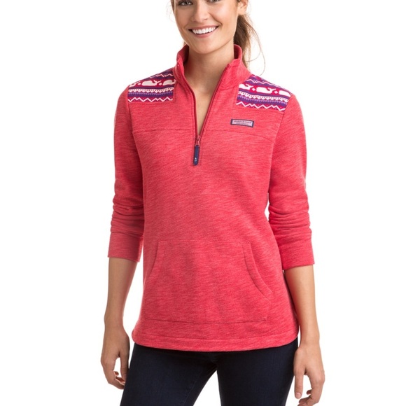 Vineyard Vines Whale Isle Shouldr Heather Relaxed Relaxed Curved Hem Shep Shirt - Picture 1 of 7